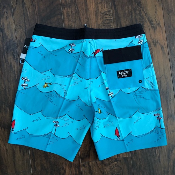 Billabong Dr Seuss OneFish TwoFish Boardshort Aqua - Picture 12 of 16